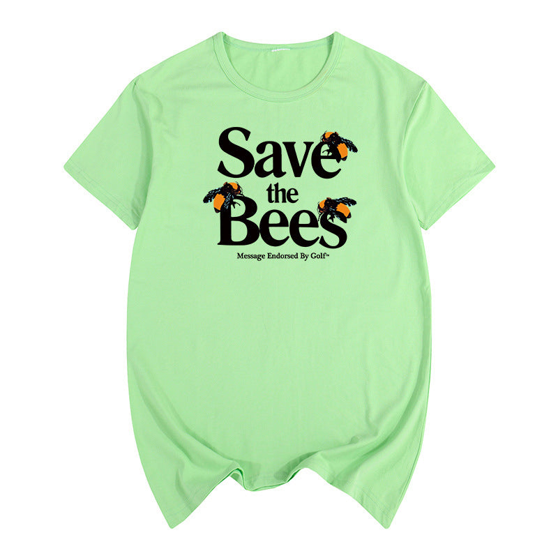 unisex bee graphic t shirt casual style