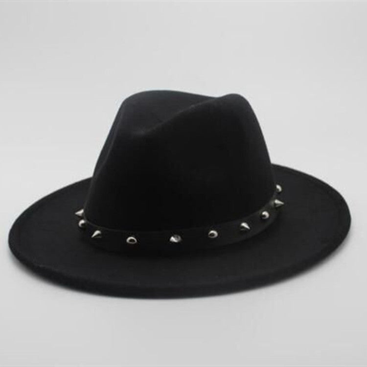 vintage wool top hat side view