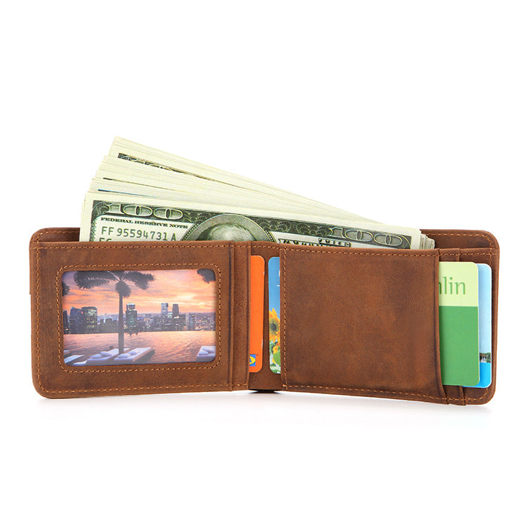 mens rfid wallet interior card slots