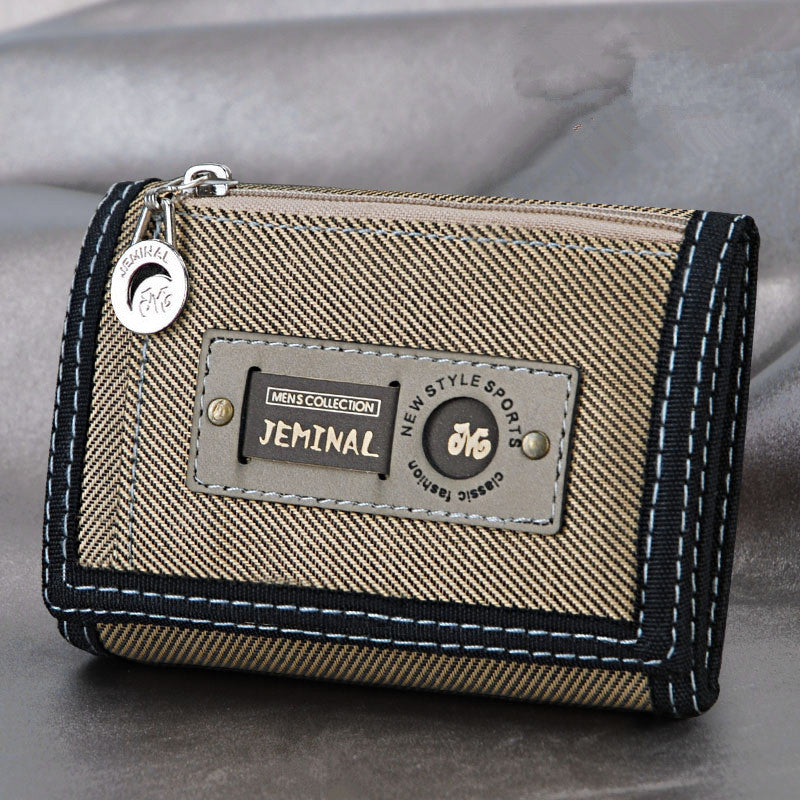 canvas student wallet interior card slots