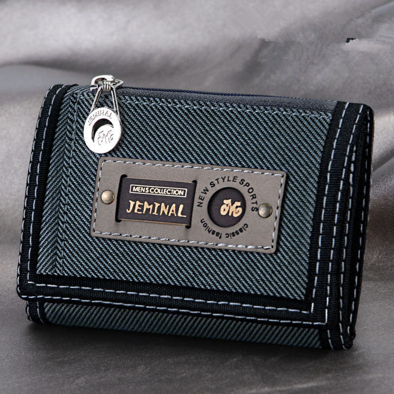 canvas student wallet interior card slots