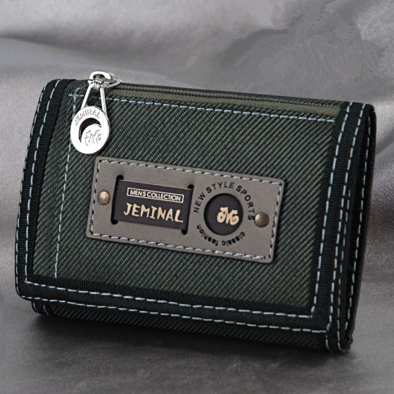 canvas student wallet interior card slots
