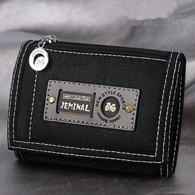 canvas student wallet interior card slots