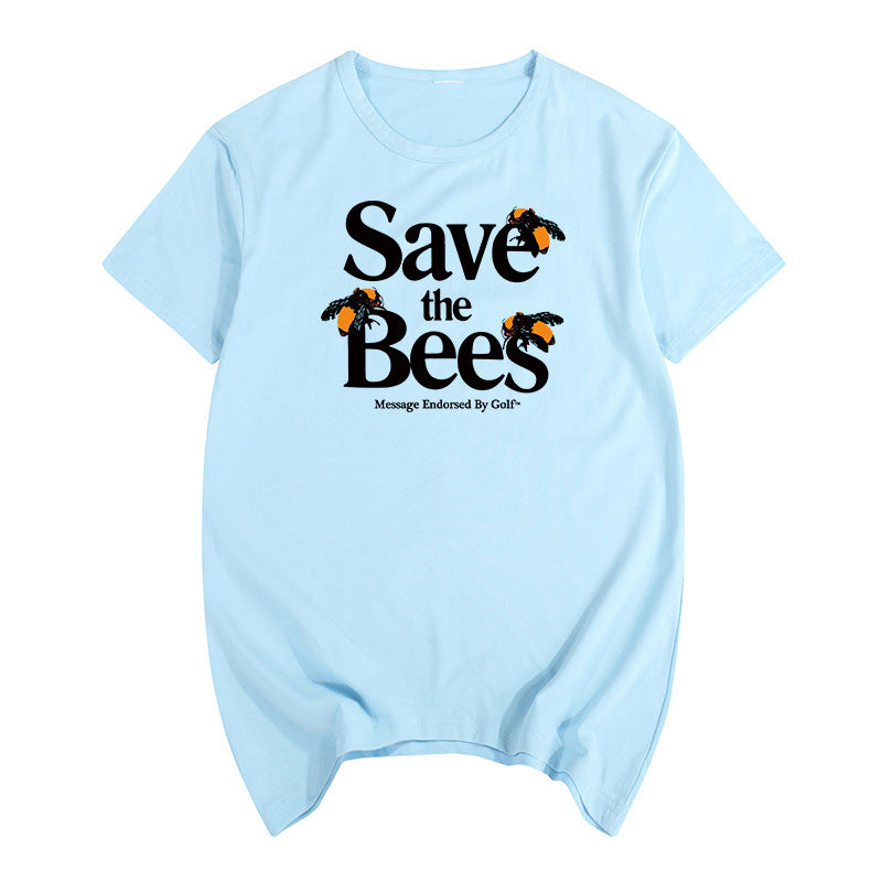 unisex bee graphic t shirt casual style