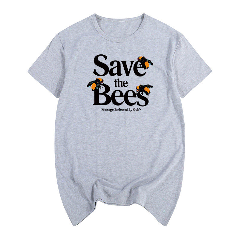 unisex bee graphic t shirt casual style