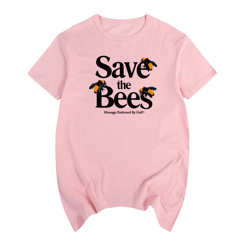 unisex bee graphic t shirt casual style
