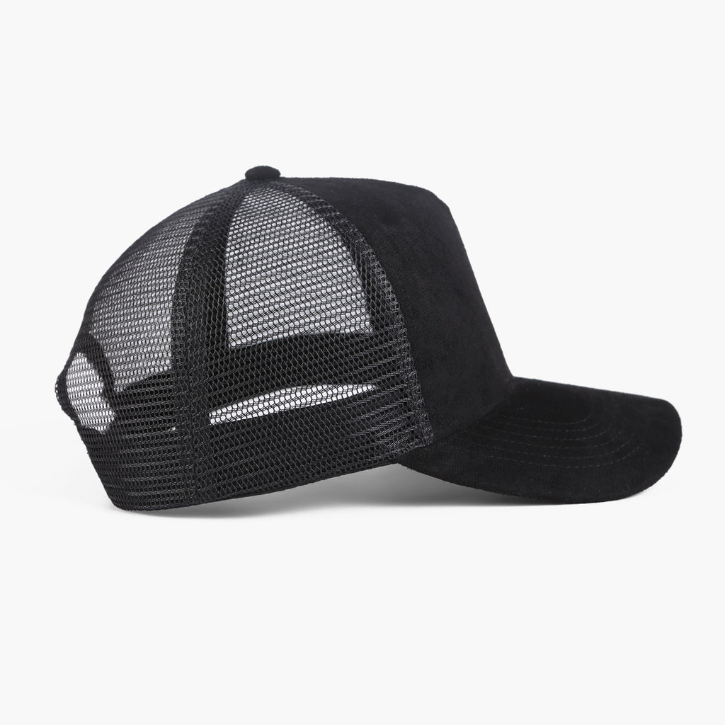 vintage baseball cap side view suede