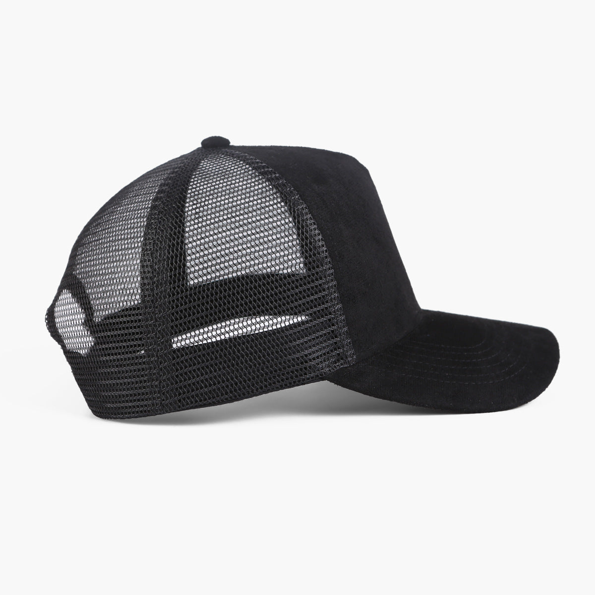vintage baseball cap side view suede