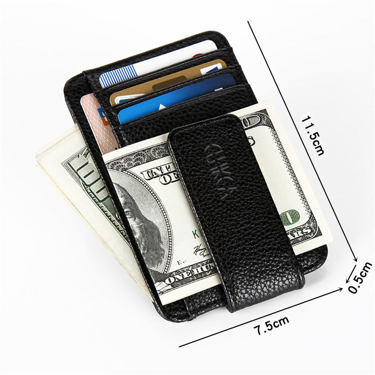 mini wallet card holder gold clip design
