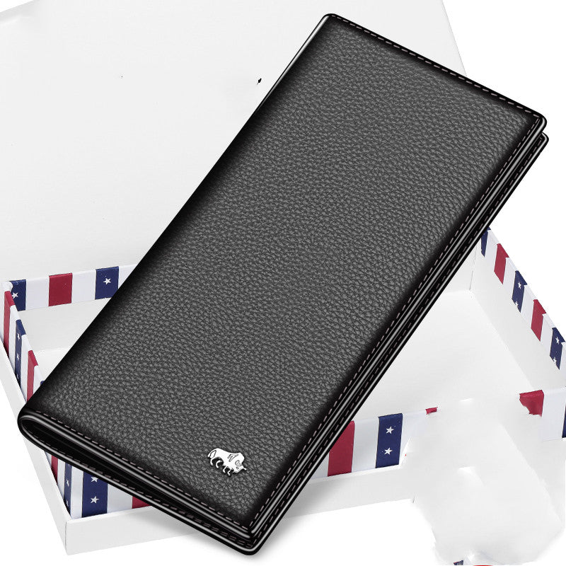 bison leather wallet interior card slots