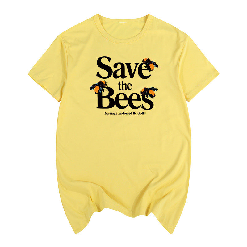 unisex bee graphic t shirt casual style
