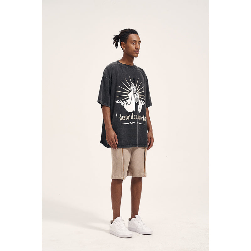 High Street Vintage Waffle Ruffles For Men