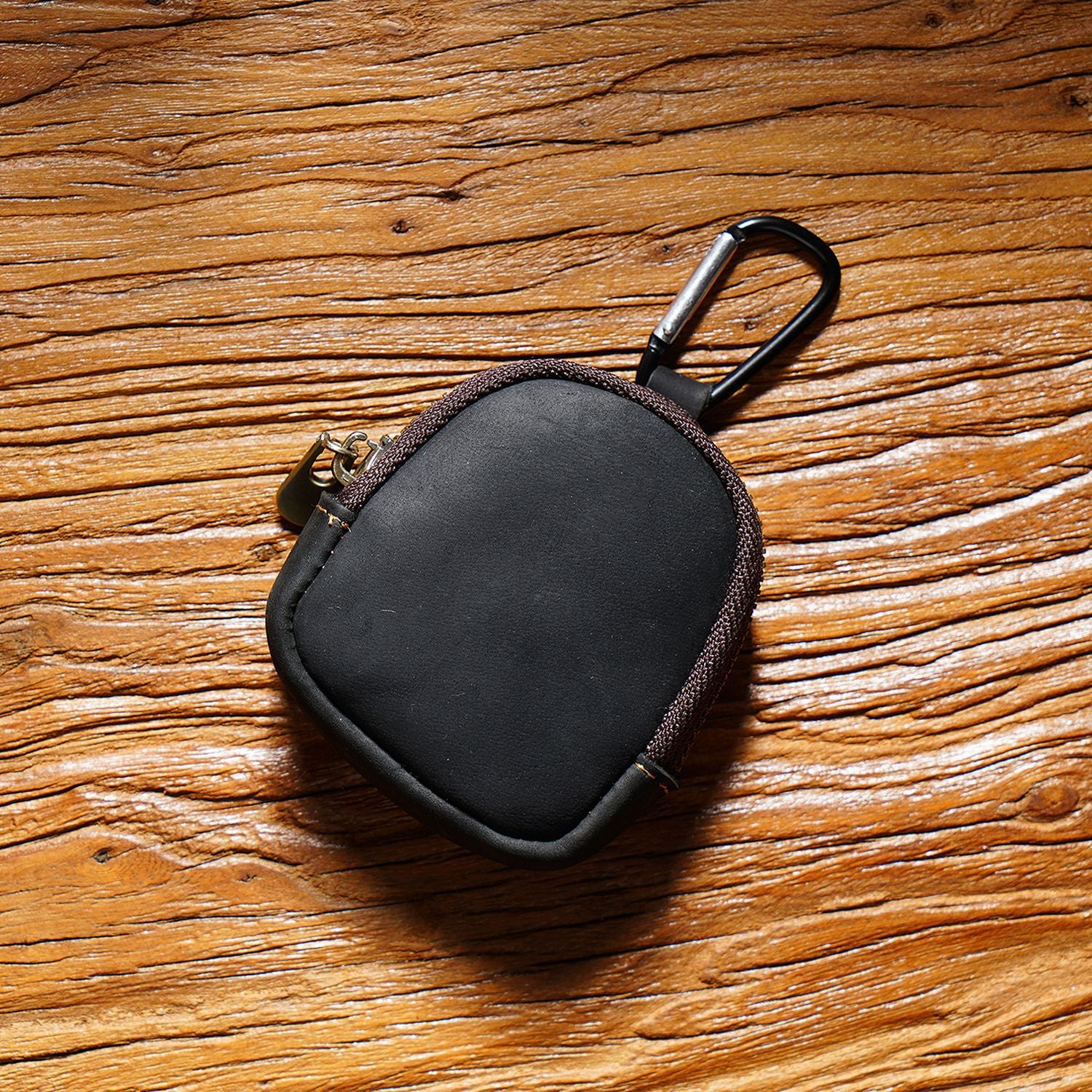wallet  cowhide leather small wallet plain retro design back view