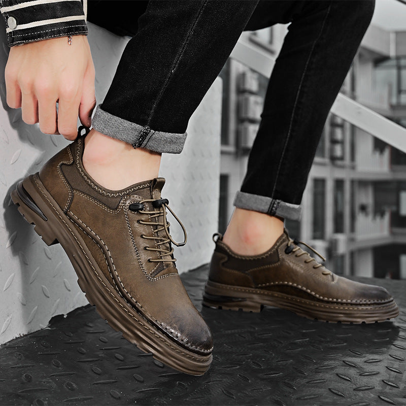 Mens Casual Leather Shoes In Large Sizes