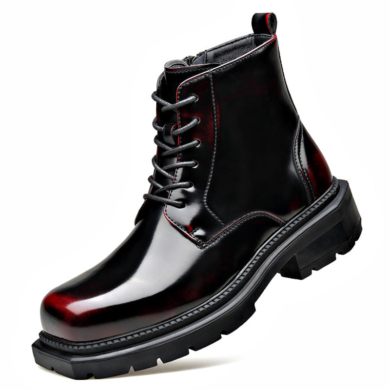 Insulated Boots With A Side Zipper Feature A Thick Sole