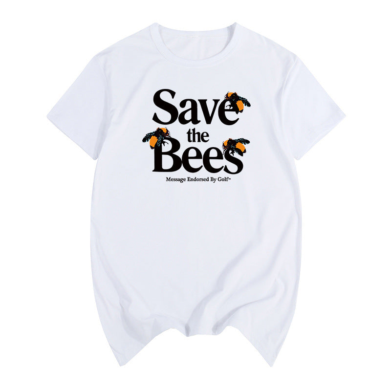unisex bee graphic t shirt casual style