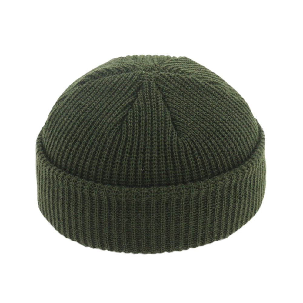 Hat Winter Knitted Beanie Hat Retro Skullcap