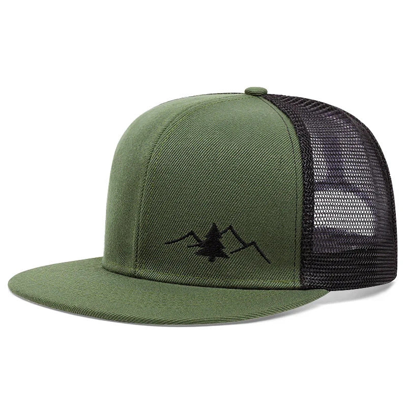 minimalist brimless hat side view