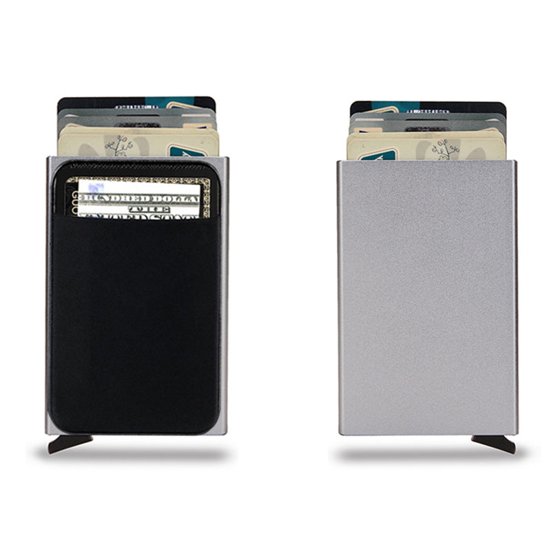 metal smart wallet slim card holder design