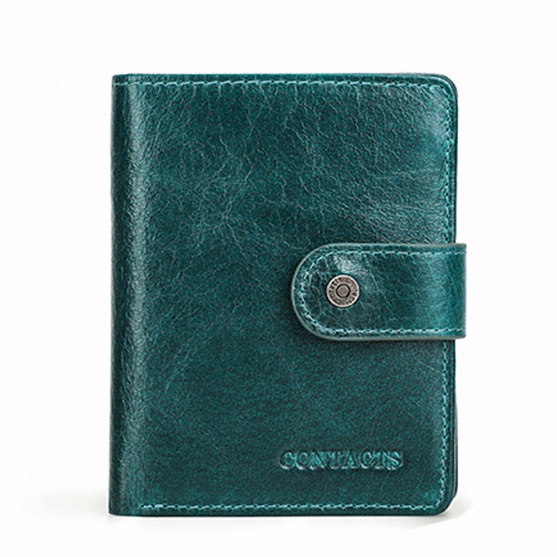 man holding cowhide leather wallet stylish everyday accessory