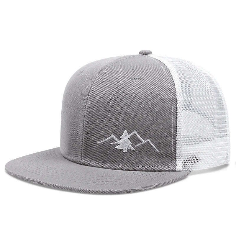 minimalist brimless hat side view