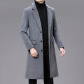 Men Casual Plus Cotton Long Coat