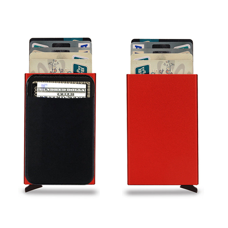 metal smart wallet slim card holder design