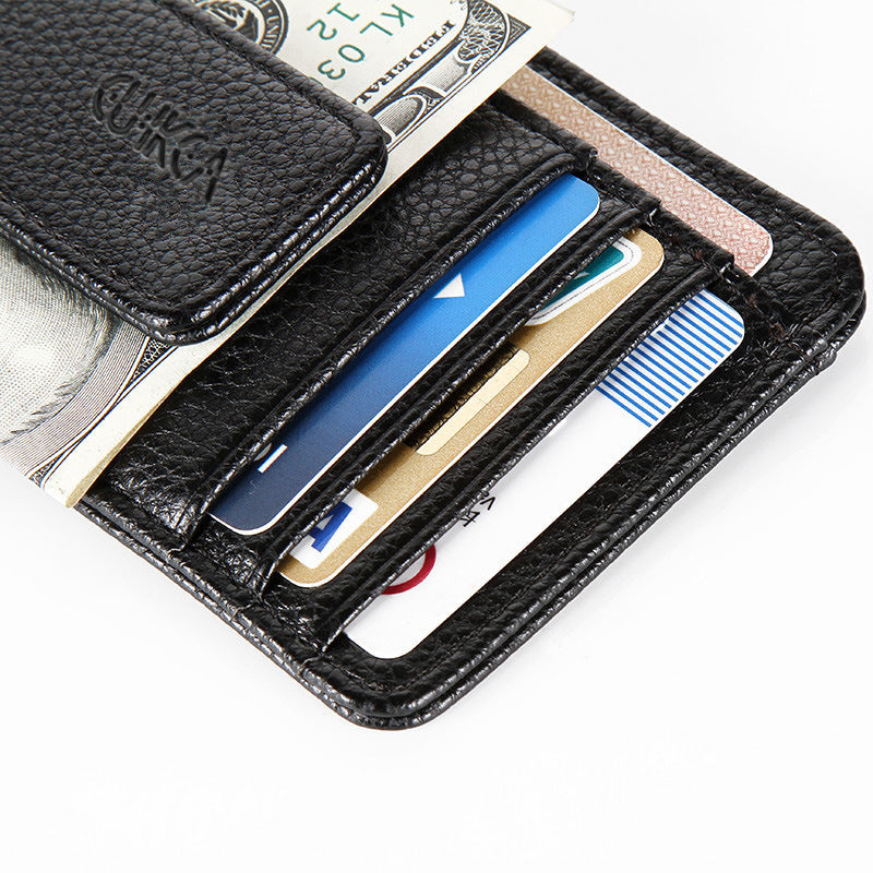 mini wallet card holder gold clip design