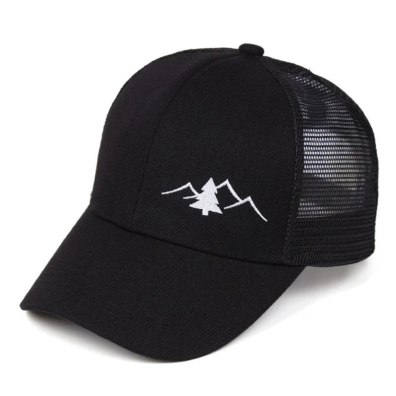 minimalist brimless hat side view