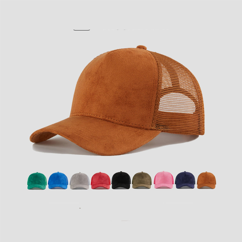 suede vintage baseball cap front view