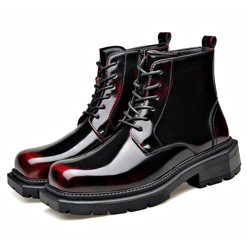 Insulated Boots With A Side Zipper Feature A Thick Sole