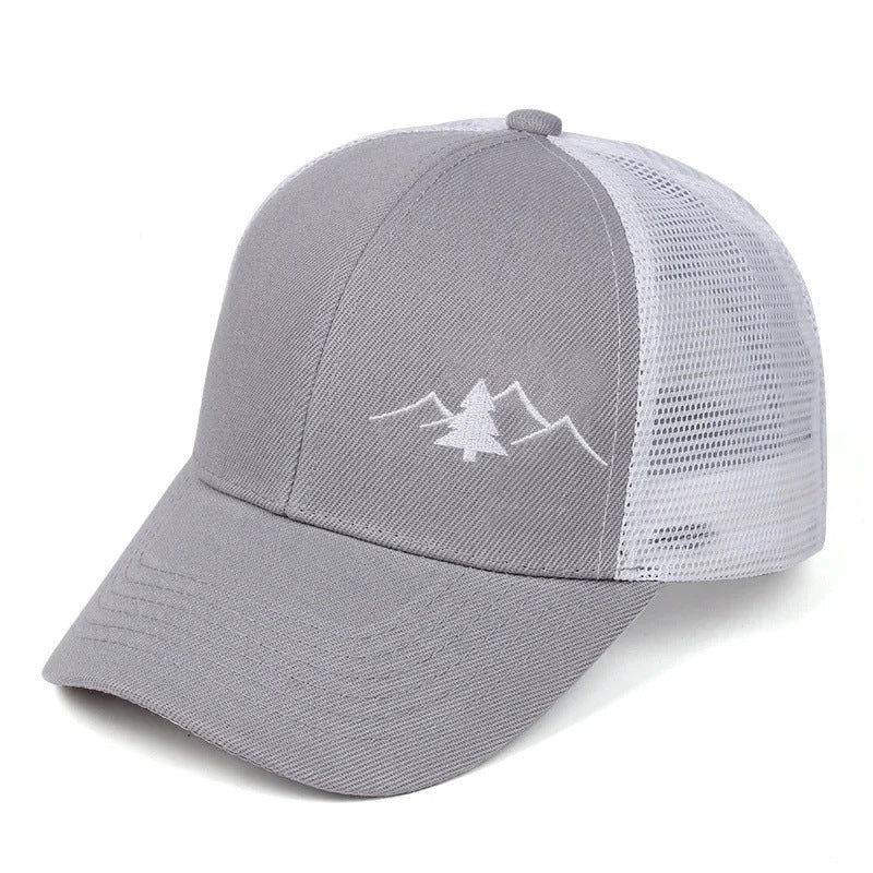 minimalist brimless hat side view