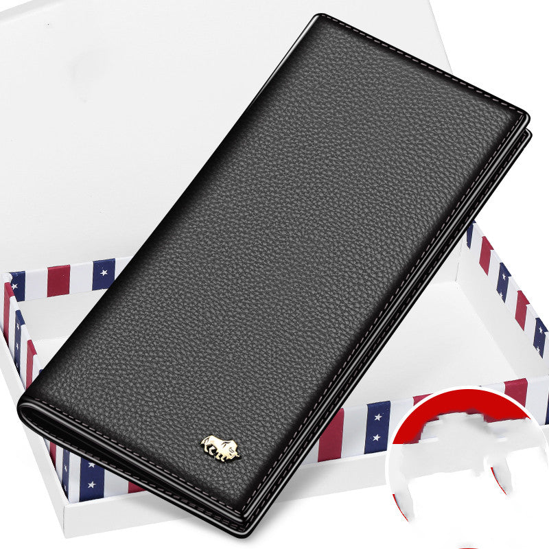 bison leather wallet interior card slots