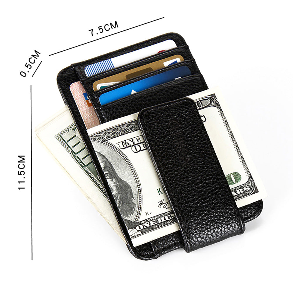 mini wallet card holder gold clip design