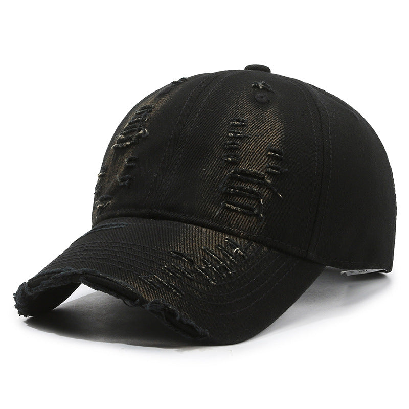 street style distressed baseball hat