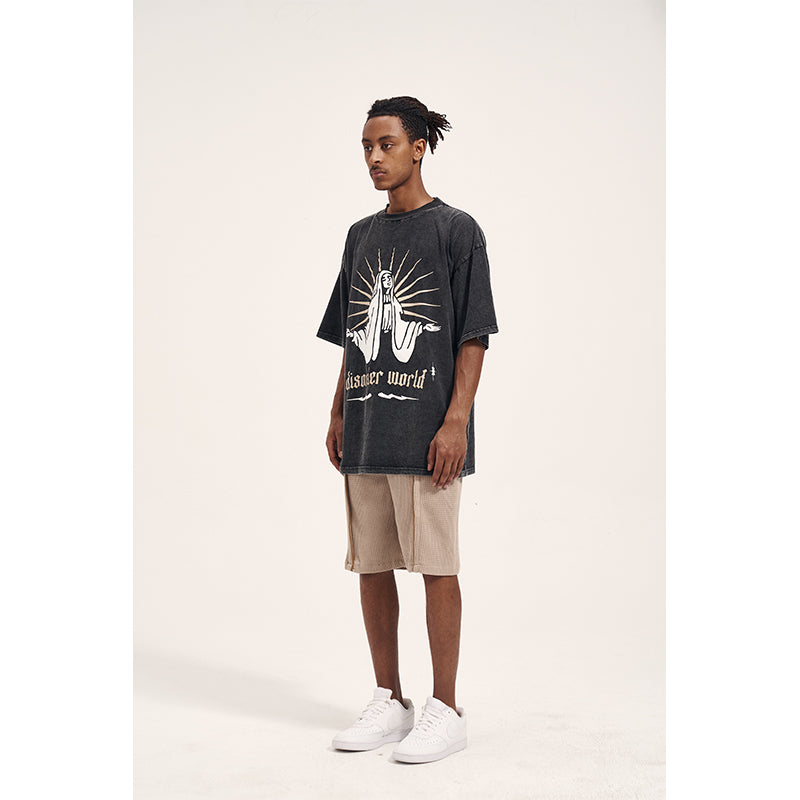 High Street Vintage Waffle Ruffles For Men