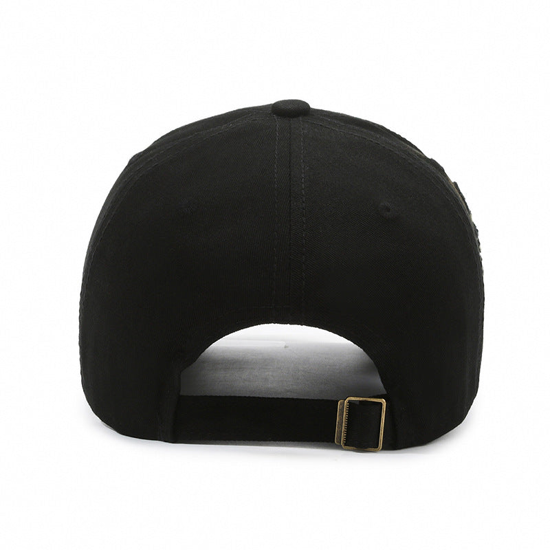 street style distressed baseball hat